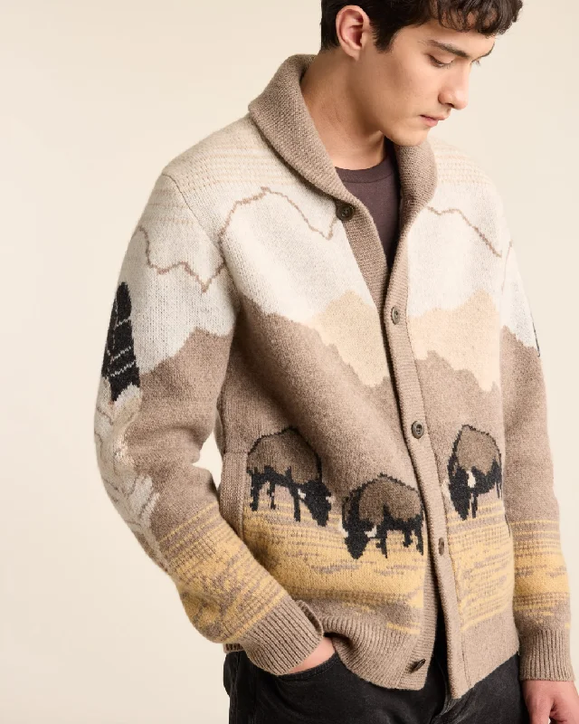 In Their Element Sweater<br>Tan Buffalo