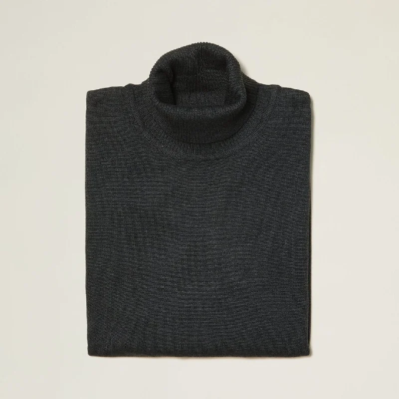 Inserch Charcoal Turtleneck Sweater - SYM