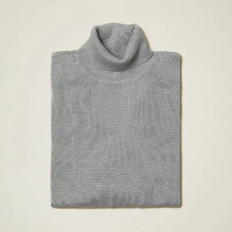 Inserch Gray Turtleneck Sweater - SYM