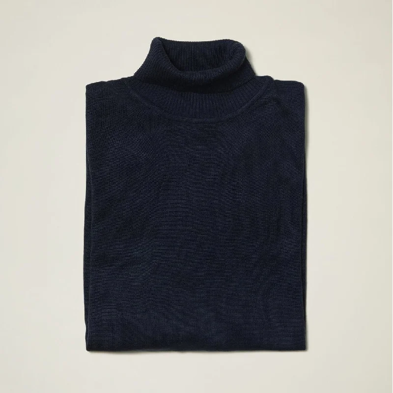 Inserch Navy Turtleneck Sweater - SYM