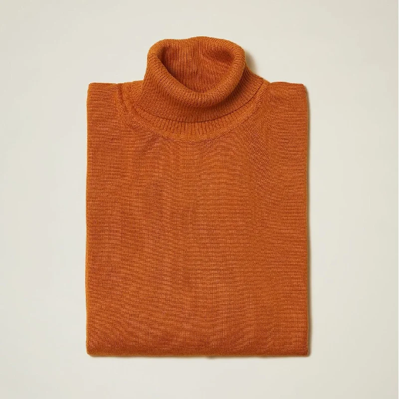 Inserch Rust Turtleneck Sweater - SYM