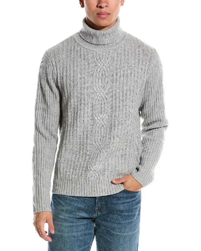 Kier+J Wool & Cashmere-Blend Turtleneck Sweater