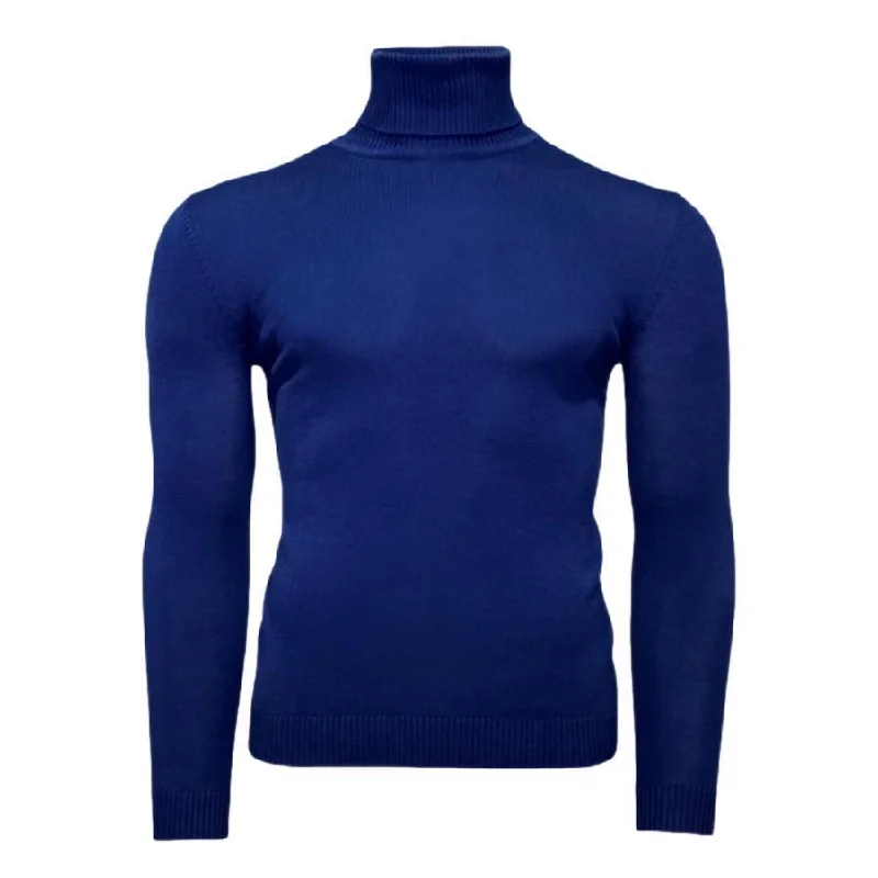 Lavane' Cobal Blue Turtlenecks Sweater - SYM