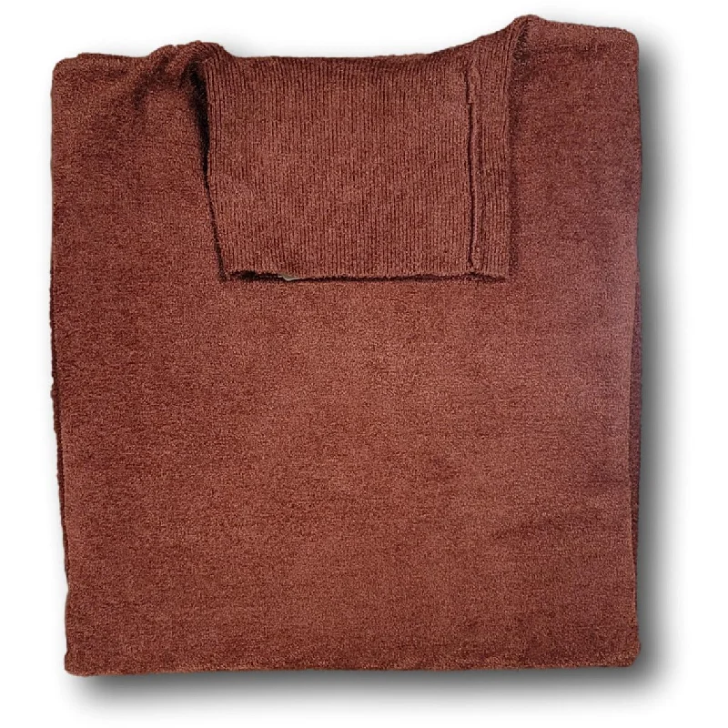 Mocha Chenille Turtleneck Sweater