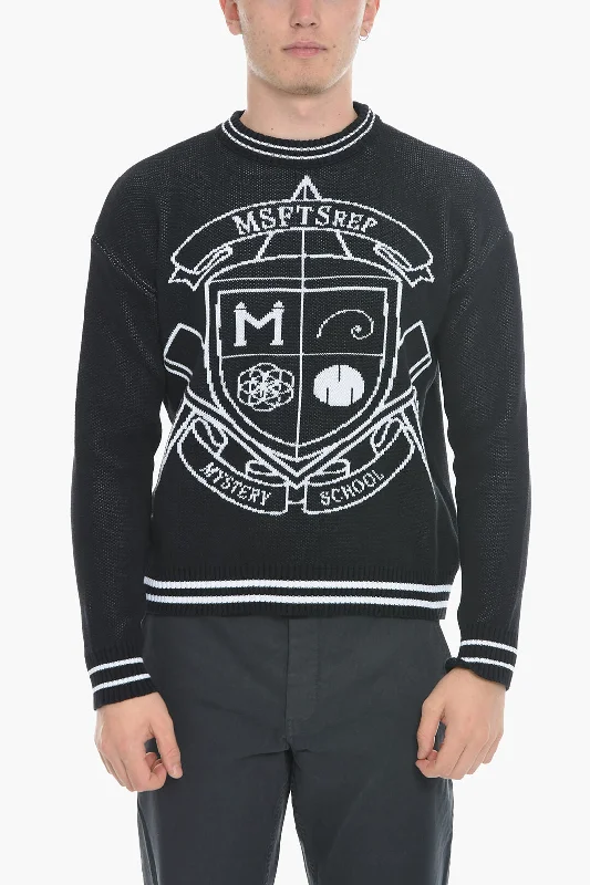 MSFTSrep Organic Cotton Crew-Neck Sweater with Contrast Embroidery