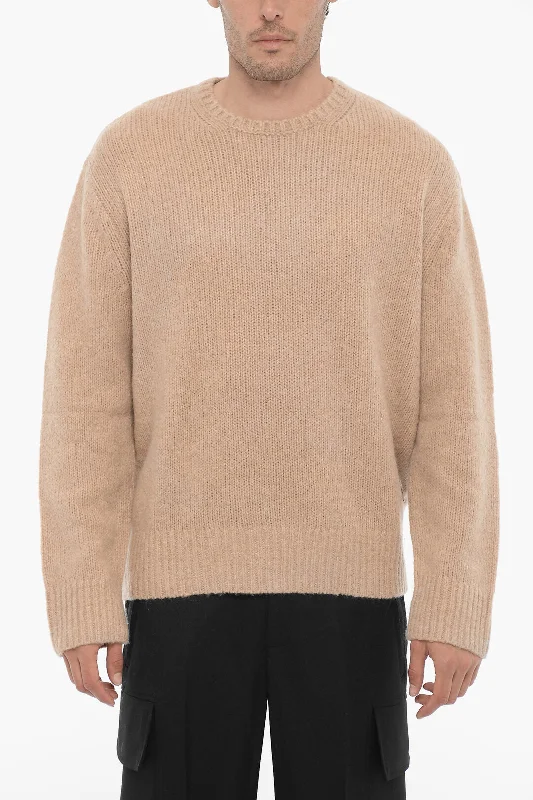 Neil Barrett Boxy Fit Crew-neck Sweater with Logo Patch