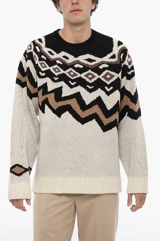 Neil Barrett Wool Boxy Fit Crew-neck Sweater