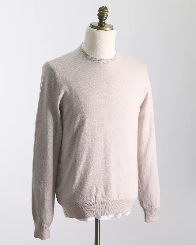 100% Cashmere Girocollo Punto Rasato Sweater