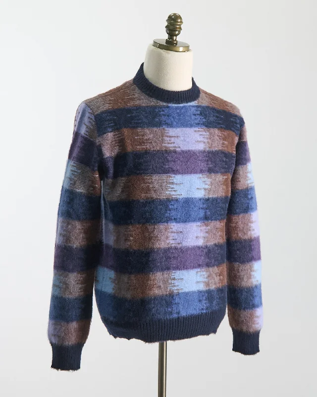 Horizontal Stripes Crewneck Sweater