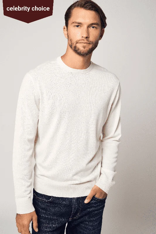 Pure Crew Neck Merino-Cashmere Sweater