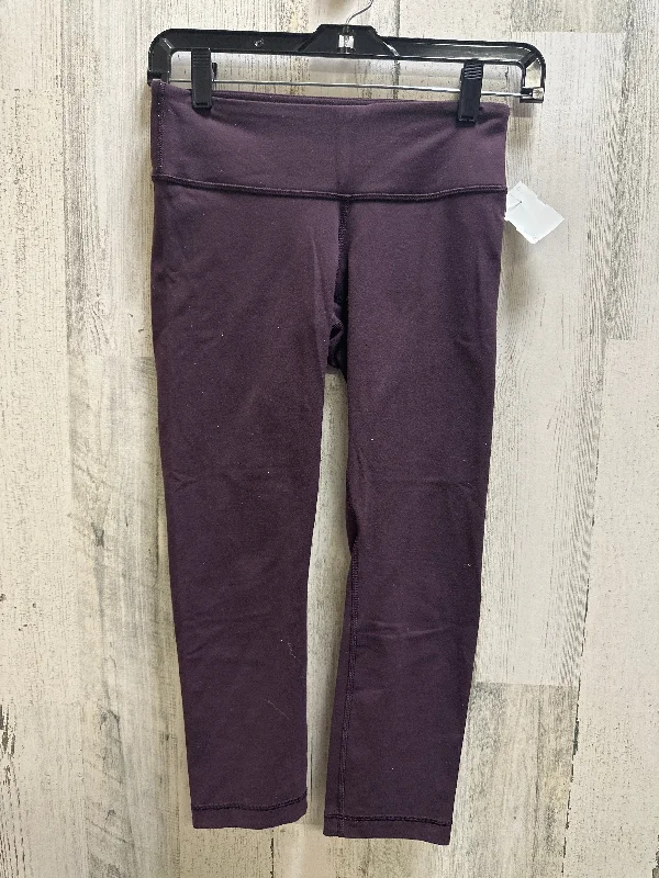 Purple Athletic Leggings Lululemon, Size 4