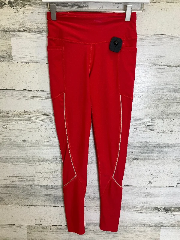 Red Athletic Leggings Victorias Secret, Size Xs