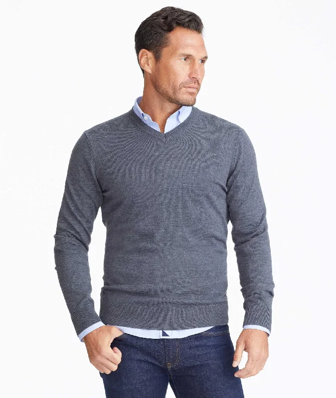 Merino Wool V-Neck Sweater