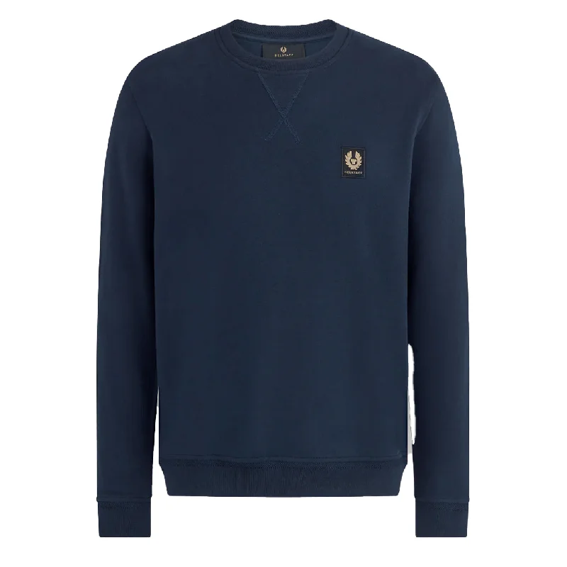 Belstaff Cotton Fleece Sweatshirt Dark Ink