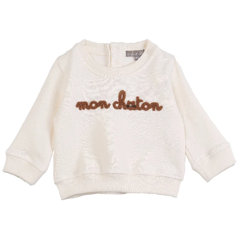 Emile et Ida Sweatshirt Ecru Chaton