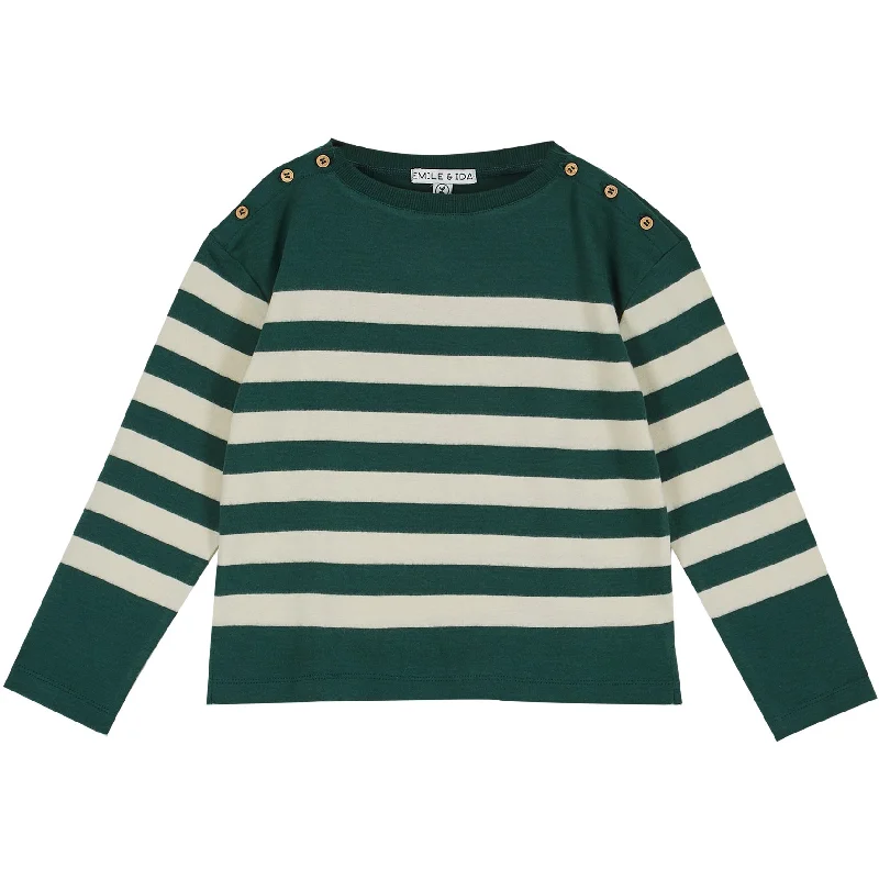 Emile et Ida Sweatshirt Vert Beige