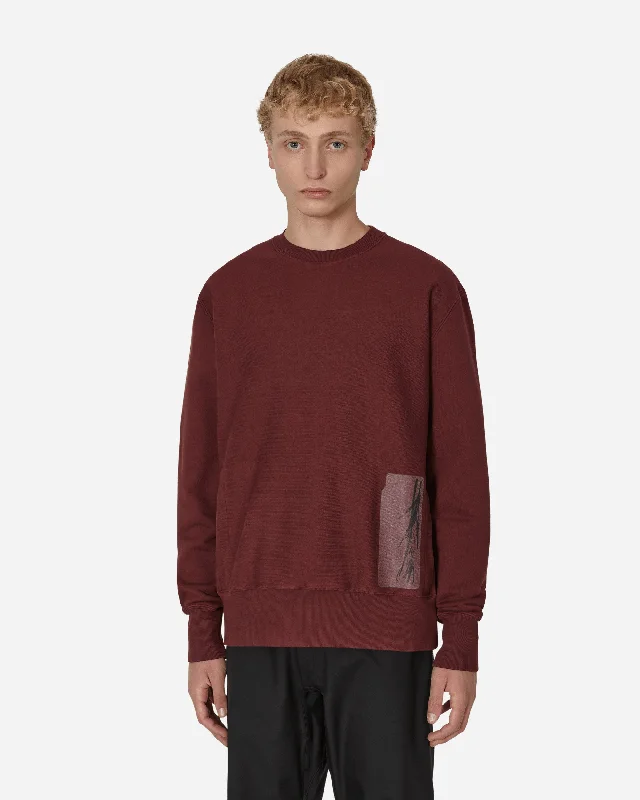 Transcript Stoarage Unbrushed Crewneck Sweatshirt Red