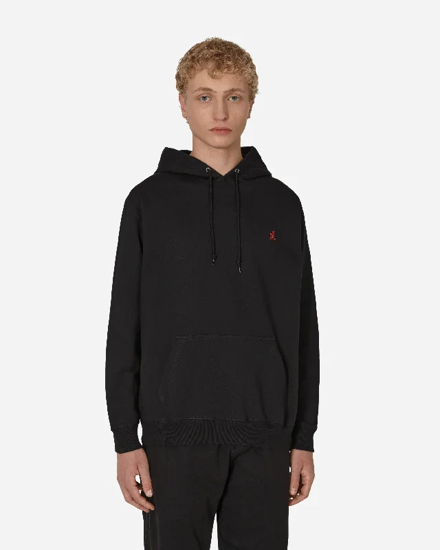 One Point Hooded Sweatshirt Black