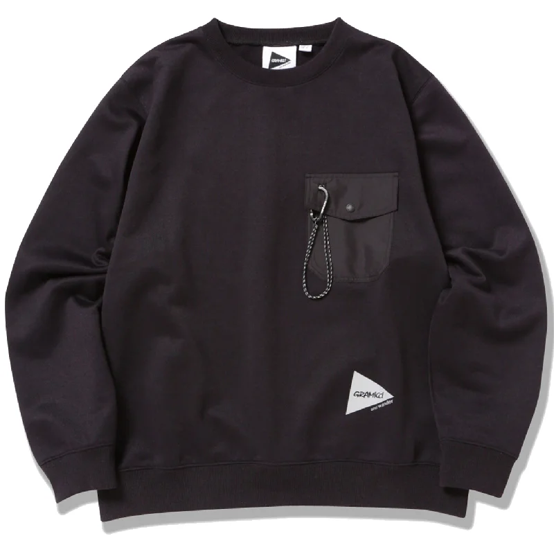 Gramicci x And Wander Pocket Sweatshirt Black