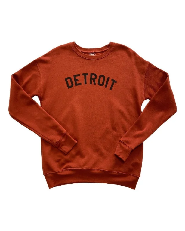 Ink Detroit Crewneck Sweatshirt - Brick