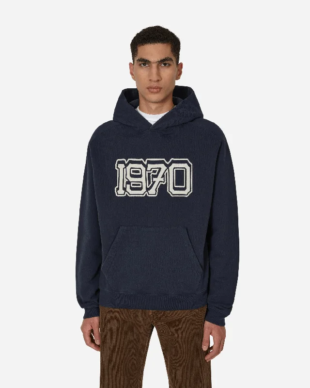 Varsity Hooded Sweatshirt Blue