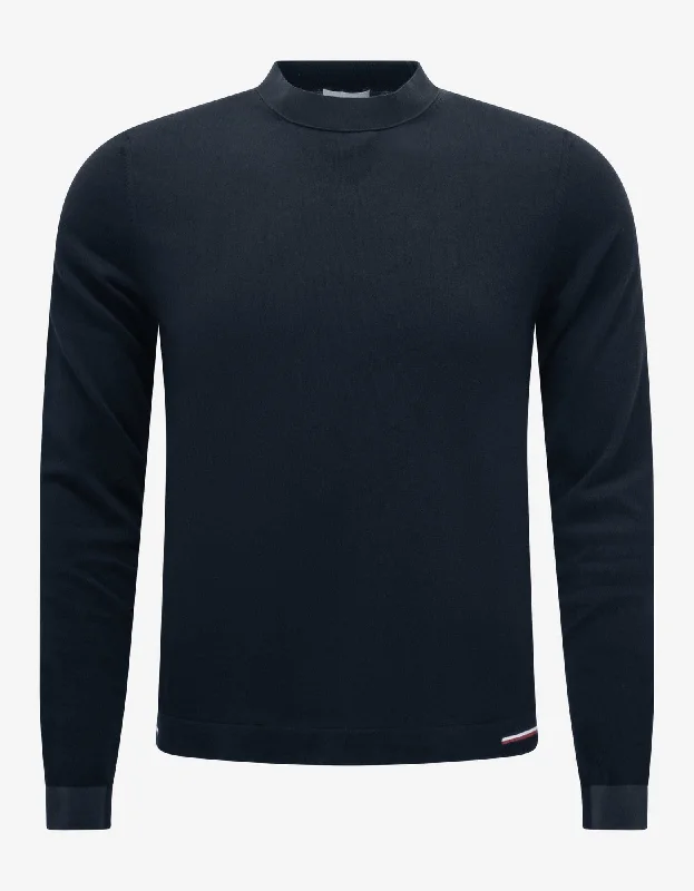 Moncler Navy Blue Tricolour Inlay Sweatshirt