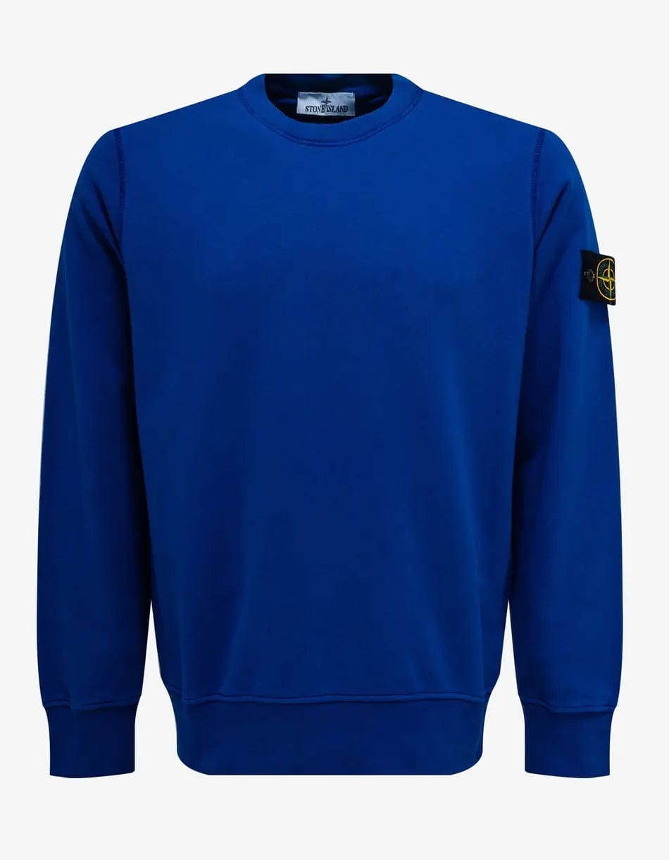 Stone Island Blue Garment Dyed Sweatshirt