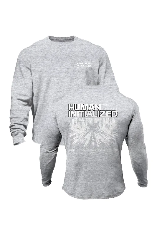 Untold Studios Human Initialized Urban Streetwear Sweatshirt - Grey