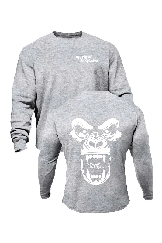 XAPE Primal Rage V1 Sweatshirt - Grey Marl